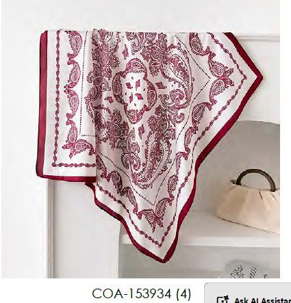 European and American silk scarves retro-printed paisley pattern 71 square scarf bag head versatile scarf