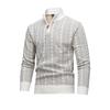 Herren Herbst Winter Zopfmuster Reißverschluss Pullover - Europäischer & Amerikanischer Stil