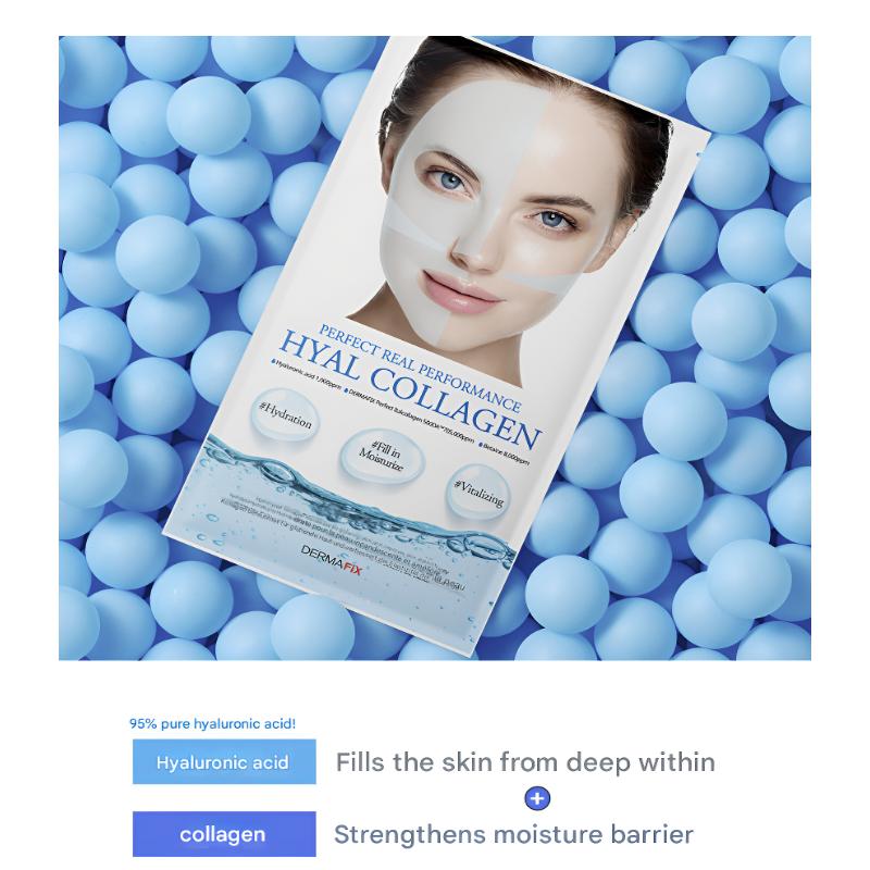 DERMAFIX Real Collagen Mask/4Types/Firming,Soothing,Brightening,Moisture