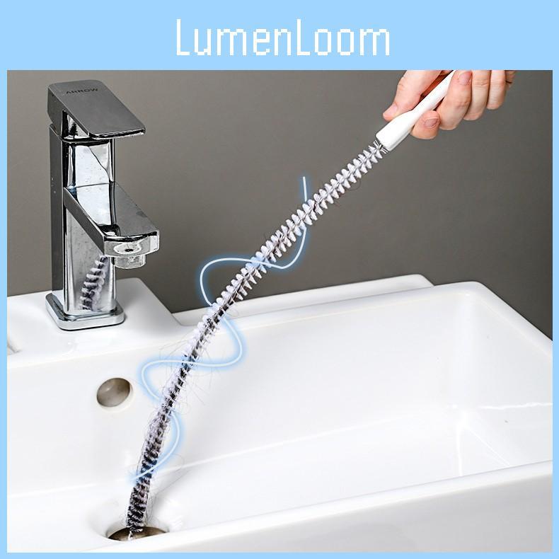 Bathroom Drain Cleaning Brush For Hair Removal With Plastic Handle For Easy Use