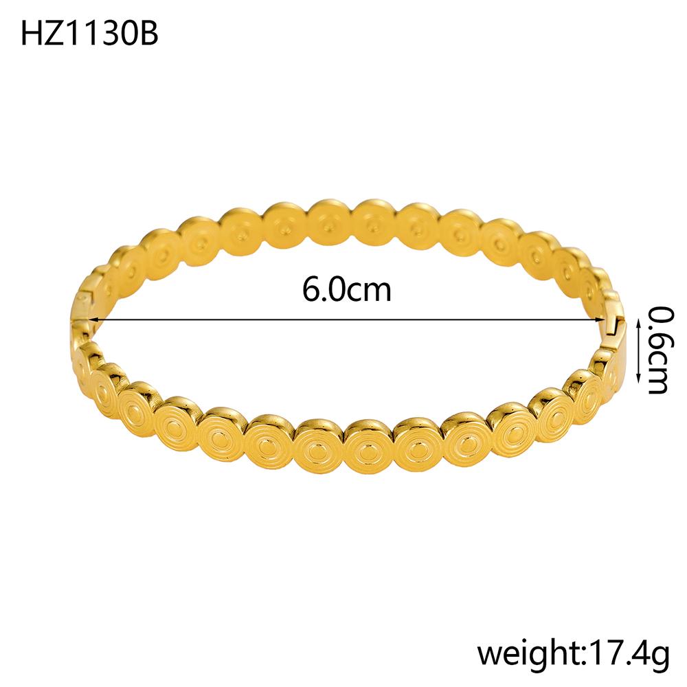 CARLIDANA Tarnish Free Bangles Jewelry Waterproof Geometric Hypoallergenic Stainless Steel Gold Plated Bracelets Jewelry Women