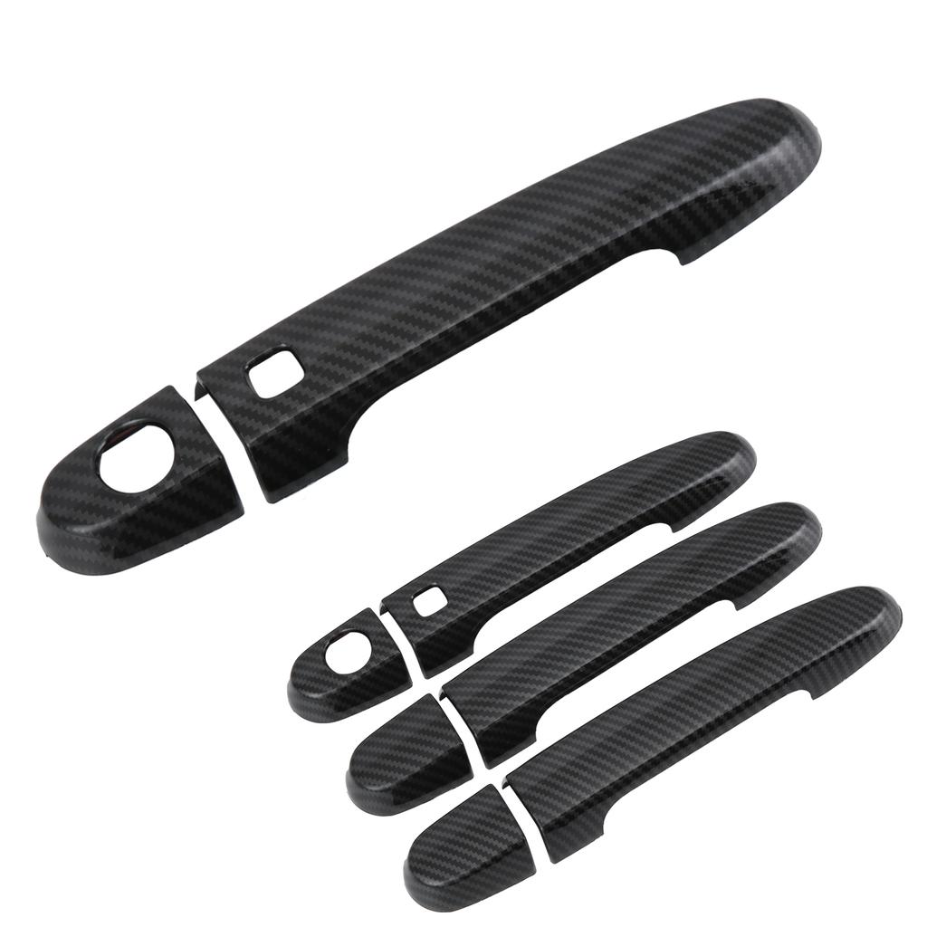 Exterior Door Handle Cover Complete Kit Carbon Fiber Decor Fit for Prius 20 2005‑2010