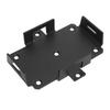 Small Battery Tray Aluminum Boat Mount with Adjustable Hold Down Strap for 12V 6-15AH 6V 7-12AH Batteries Storage