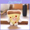 Plush Keyring Cute Sandwich And Pizza With Smiling Expression Dolls For Kids