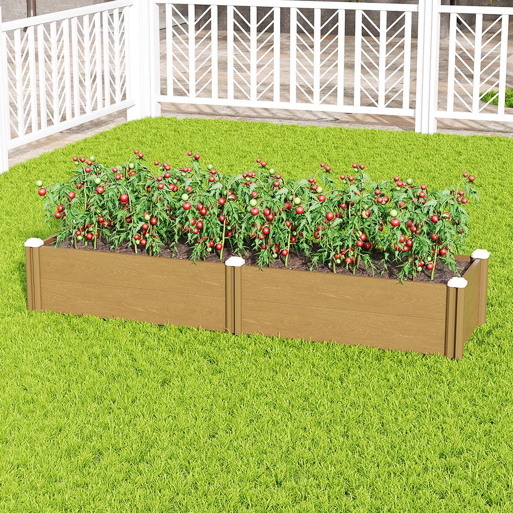 Brown Wood‑Grain Hollow PP Board 20mm1.5mm PVC Frame 540x1970x330mm Outer1885x456mm Inner Size Garden Furniture Cabinet