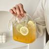 Geantă de mână creativă portabilă cu pahar, Pahar de cocktail, Pahar de vin amuzant cu fructe, Geantă stil INS cu pahar și paie, Accesorii bar, Cadouri personalizate