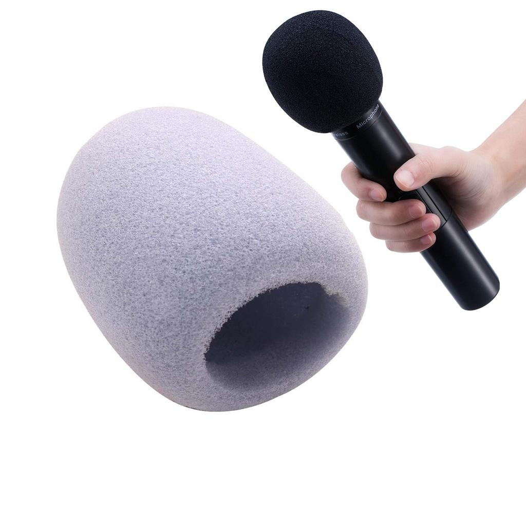 Pack of 9 Microphone Cap Microphone Cover Black and Gray KTV Microphone Hat