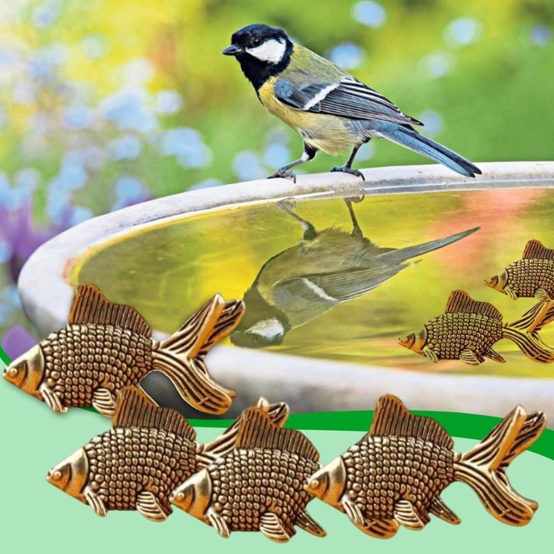 Natural Copper Fish Disks For Bird Baths Maintenance Algae Control Decorative Garden Ornaments