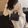 Summer Woven Bag 2025 New Mori Soft Girl Fashion Niche Shoulder Bag Ins Internet Celebrity Hollow Messenger Bag