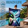 Dragons In The Snow Beach Towel, Super Soft Microfiber, Perfect Gift for Her/Him, Birthday, for Pool, Beach, Travel, Decor Beach Party