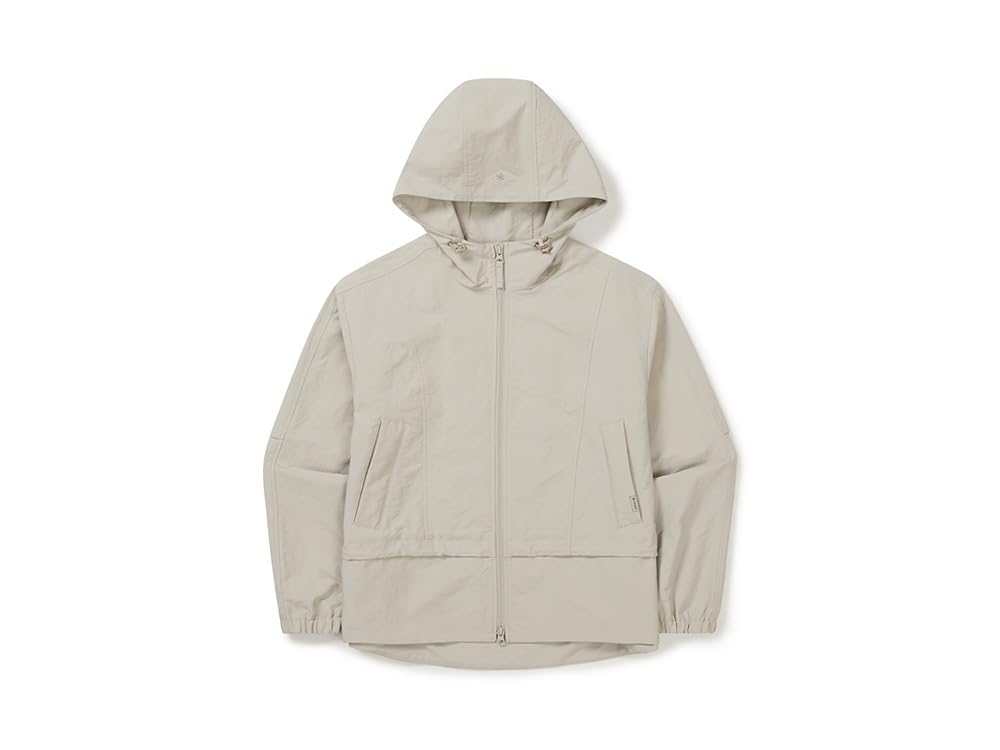 Snow Peak Polywasher Hood Windbreaker Light Beige Outer Size L Wmn's GS-S25FWFWB67 Women's Jacket,