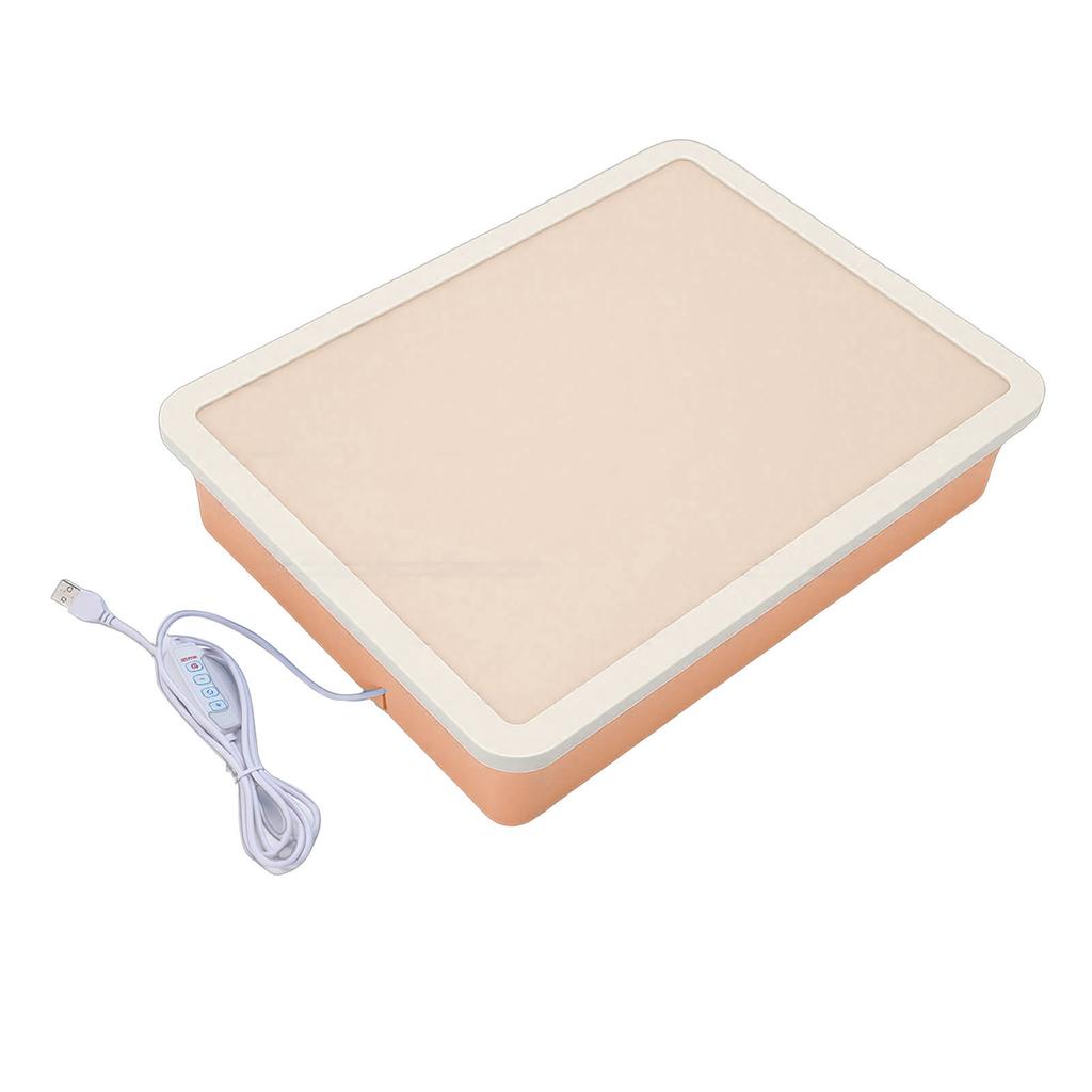USB Sand Painting Light Box 3 Colors 10 Brightness Levels Portable LED Sensory Light Table for Kids Adults Classroom Meditation