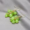 Spring And Summer Handmade Beaded Green Grape Earrings Sweet Soft Sister Fruit Earrings
