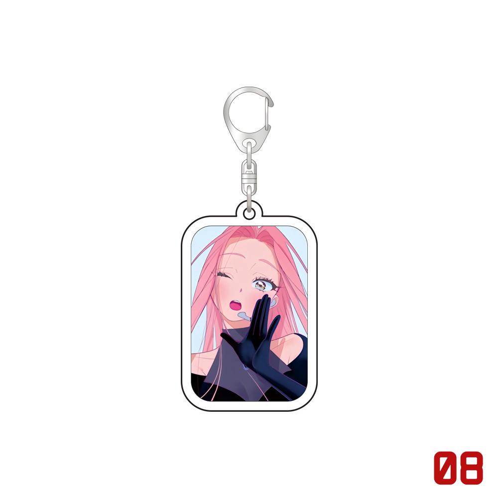 Acrylic Key Chain For Anime Popular Alien Stage Chibis Accessories Bag Luka Ivan Till Mizi Hyuna Sua Keyrings Jewelry Fans Gifts
