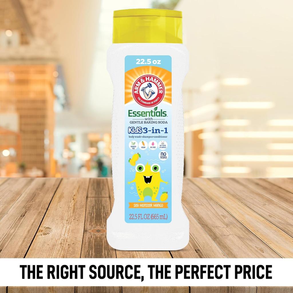 3-In-1 Kids Shampoo, Conditioner & Body Wash, Arm & Hammer, 665