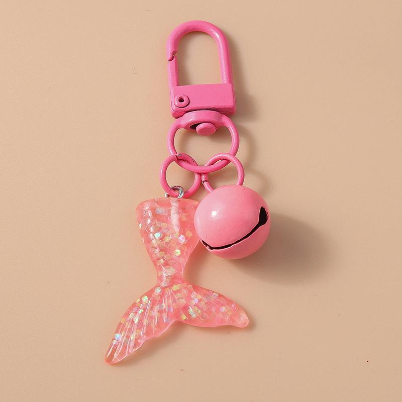 Pretty Mermaid Starfish Shell Keychain Marine Life Key Ring Women Girls Handbag Pendants DIY Jewelry Gifts