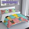 3pcs Funny B-Beavis and Butt-Head pattern bedding set duvet cover set includes duvet cover &pillowcases, perfect all season bedroom decoration & gift