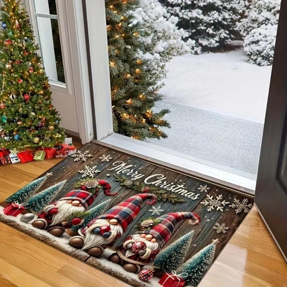 Christmas Dwarves Mat Cartoon Dwarf Print Floor Decoration Party Carpet Doorway Welcome Mats Kitchen Resistant To Dirt Door Mat