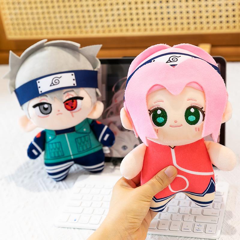 New Anime Naruto Figure Sasuke Sakura Kawaii Kakashi Toys Cute Doll Room Decor For Birthday Gift