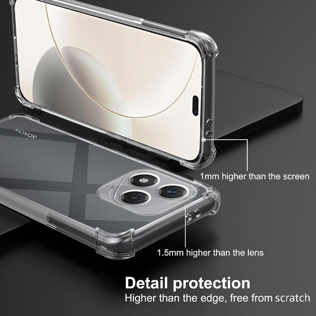 TPU Transparent Case for Honor 400 Lite Protective Cover Four Corners Shockproof Bumper Coque Fundas