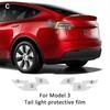 Heenvn For Tesla Model Y /3 Highland 2023 TPU Up Car Window B Pillars Transparent Protective Film Anti-Scratch Car Accessories