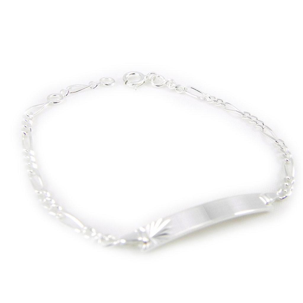 Les Trésors De Lily [G1726] - Silver Curb 'Bambino' - 24x3 Mm