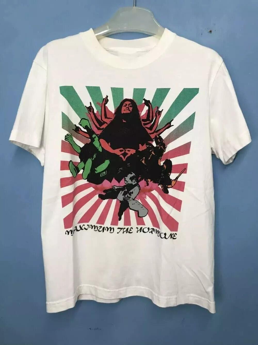 Maximum The Hormone Band White Short Sleeve Unisex Tshirt Reprint S-4XL L