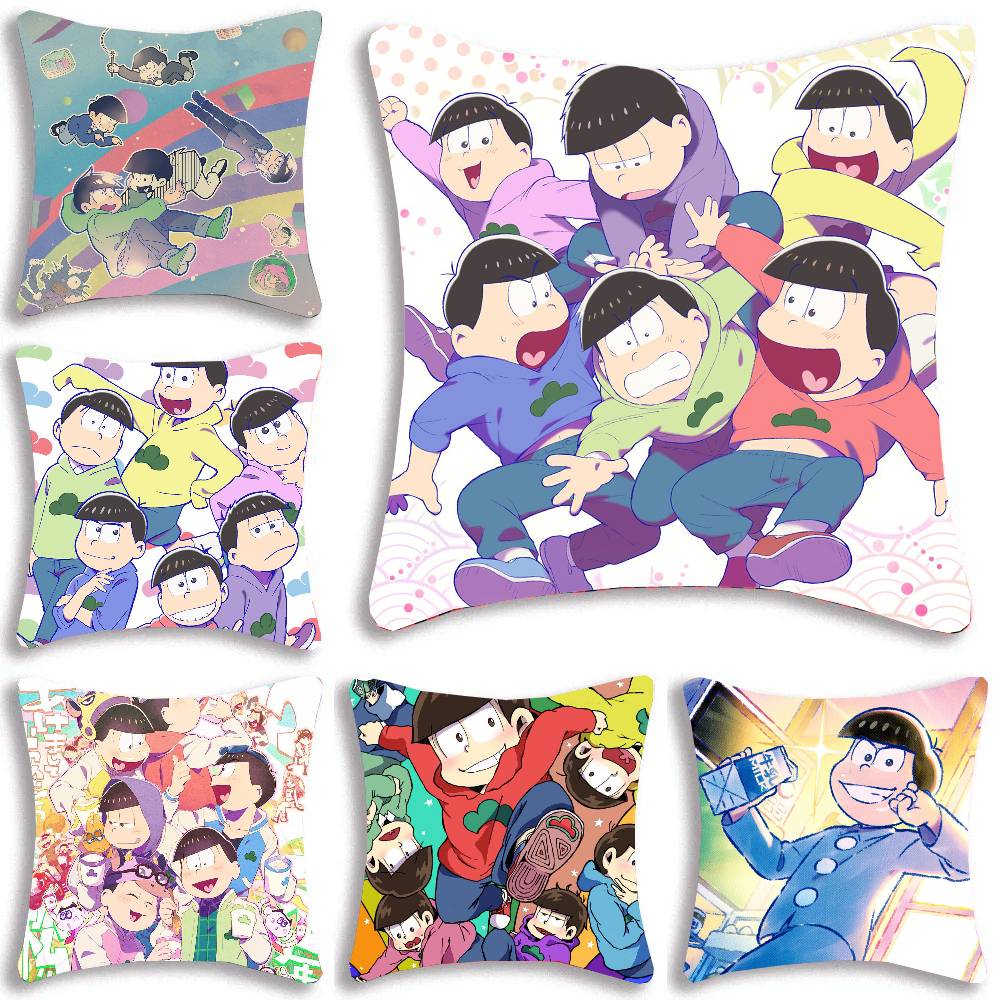 Anime O-Osomatsu S-San Vintage Pillow Case Sofa Cushion Cover Room Home Decoration