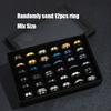 Anello in Acciaio di Titanio alla Moda Semplice Liscio Anelli per Coppia Personalità Stile ins Set di Anelli in Acciaio Inossidabile