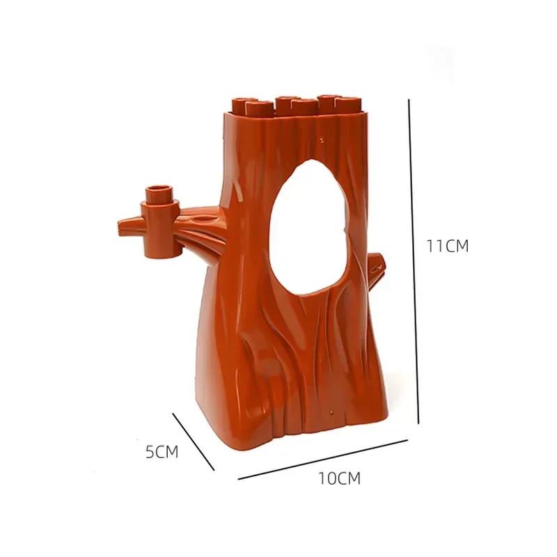 Große Bausteine Outdoor Wald Pflanzen Serie Blume Gras Baum Bauernhof Schmuck Zubehör Kompatible Szenen Spielzeug Kinder Bausteine