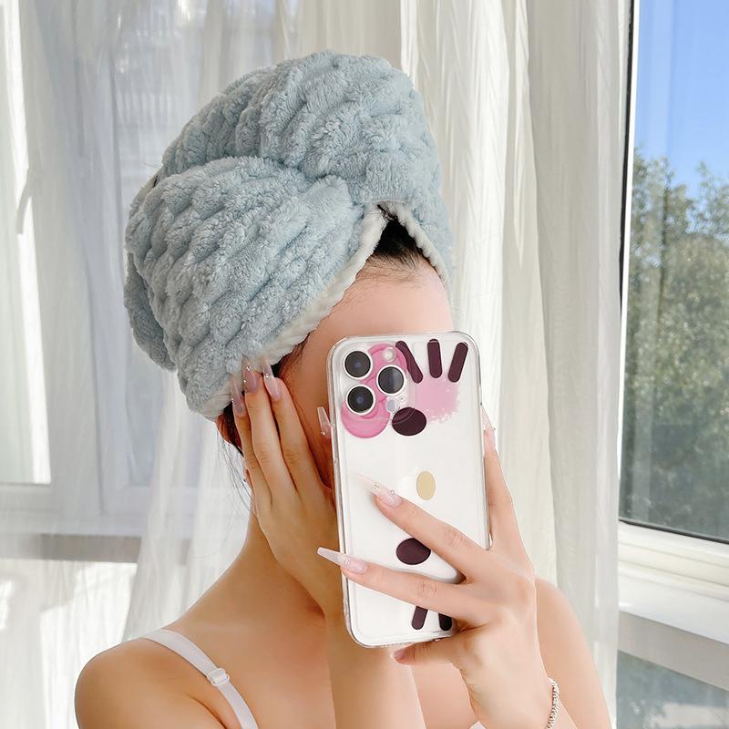 Thickened Edging Face-washing Headband for Makeup Application and Removal Absorbent Hair-drying Cap