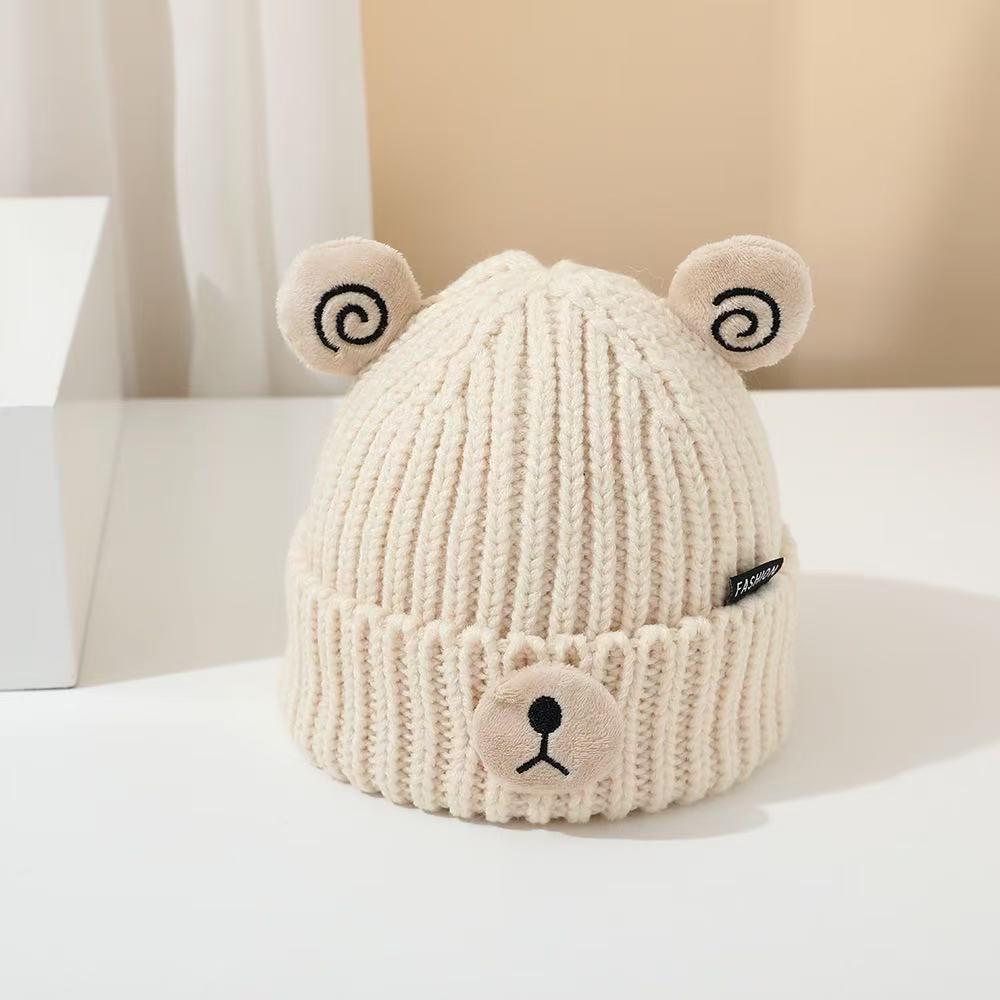Children's Warm Frostproof Knit Wool Hat with Cute Ears for Baby Boys & Girls