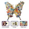 Irregular Butterfly Wooden Puzzle Jigsaw Toy Brain Teaser Game Art Decor and Stress Relief Gift for Puzzle Lovers