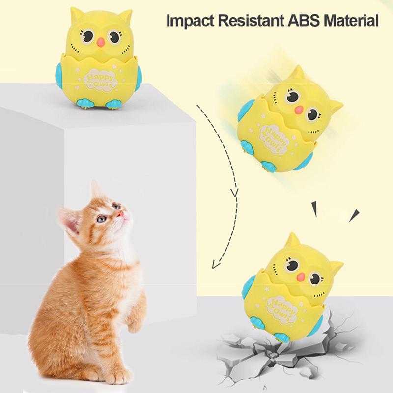 Kids Owl Shaped Press Mechanical Sliding Toys Classic Wind Up Interactive Toys for Boys Girls Birthday Xmas Gift