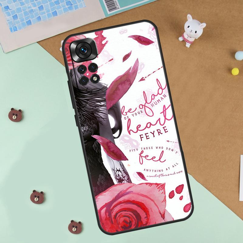 A Court Of Mist And Fury Case For Xiaomi Redmi 14C 10C 12C 13C Cover For Redmi Note 13 Pro 14 9 10 11 12 10S 11S 12S