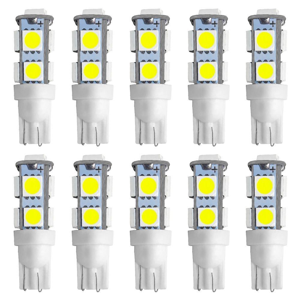 T10 W5W 5050 5SMD White Interior Lights LED Car Light Wedge Reading Lamp Bulbs Super Bright DC 12V