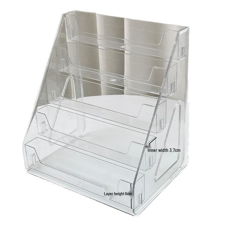 Baji Multi-layer Transparent Desktop Display Stand for Badges