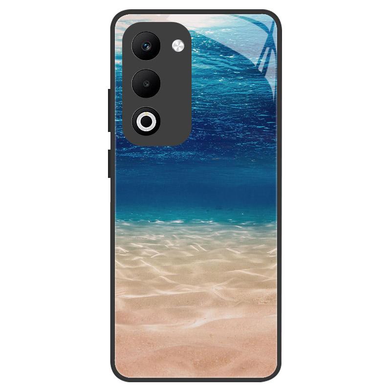 For OPPO A5 A5M Case Luxury Tempered Glass Phone Case For Oppo A5i Pro Shockproof Hard PC Back Cover Camera Protection Fundas