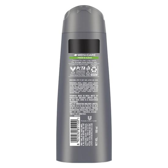 DOVE Men+Care Fresh & Clean 2in1 Shampoo+Conditioner, 180 Ml
