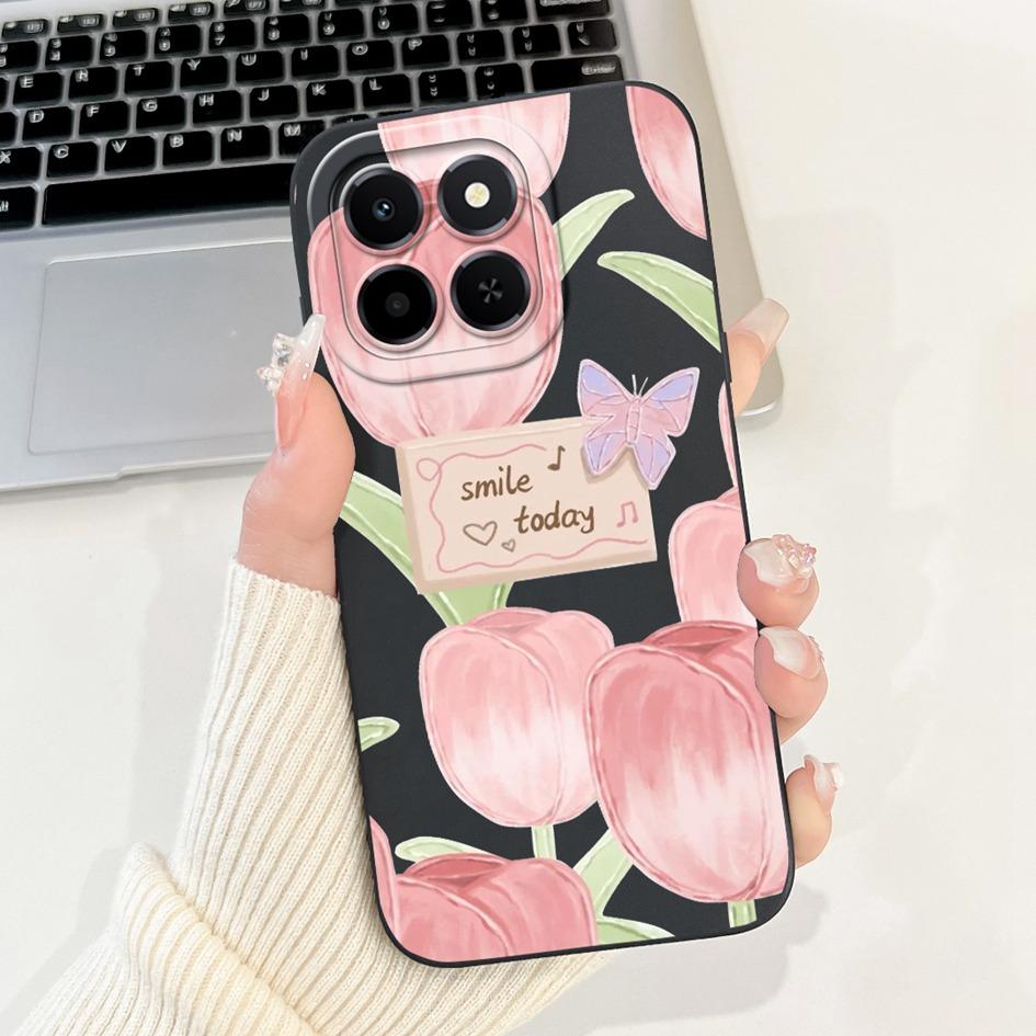 6.61" For Honor X6c 2025 Case Cute Panda Rabbit Soft Liquid Silicone Shockproof TPU Back Cover For HonroX6c Play 9C NIC-LX1 Para