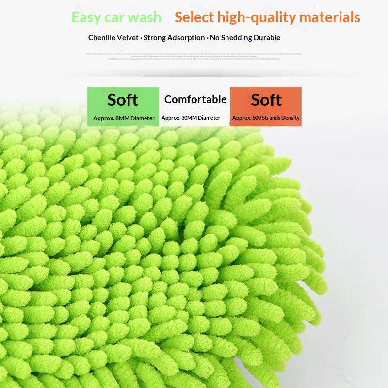 Three-Section Extendable Rotating Car Wash Mop Brush Head Detachable for Auto Detailing Household Glass Cleaning