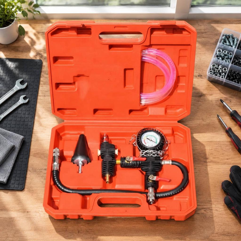 Coolant Replacement Tool Transparent Vacuum Filler with Carrying
