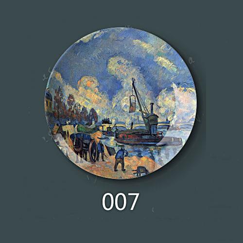 8" inch 20.5cm Diameter Paul Cezanne Painting Porcelain Decorative Home Hall Wall Hanging Plate Creative Arts Disc