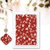Pack of 4 Christmas Themed Transfer Paper 95x138mm Clay Earrings Water Soluble Transfer Paper for Jewelry Making
