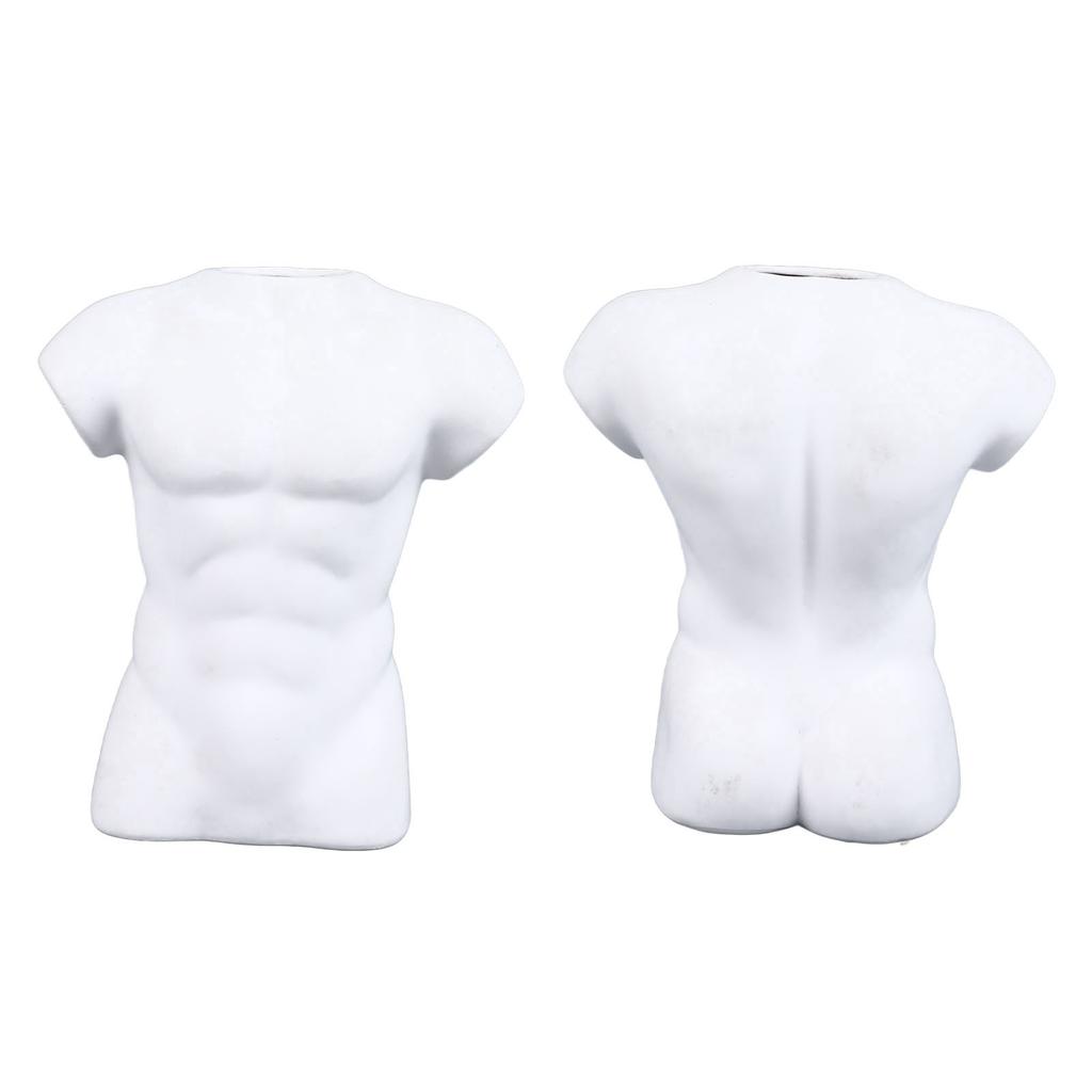 Erkek Vücut Vazo Seramik Çiçek Vazo Cilalı Kompakt Çok Yönlü Ev Masa Ofis Oturma Odası için Dekor