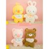 CODFluffy Hair Super soft Elephant Lamb Cuddly Plushies Doll Stuffed Animals Long Plush Brown Bear Chick Baby Appease Doll toys Kid