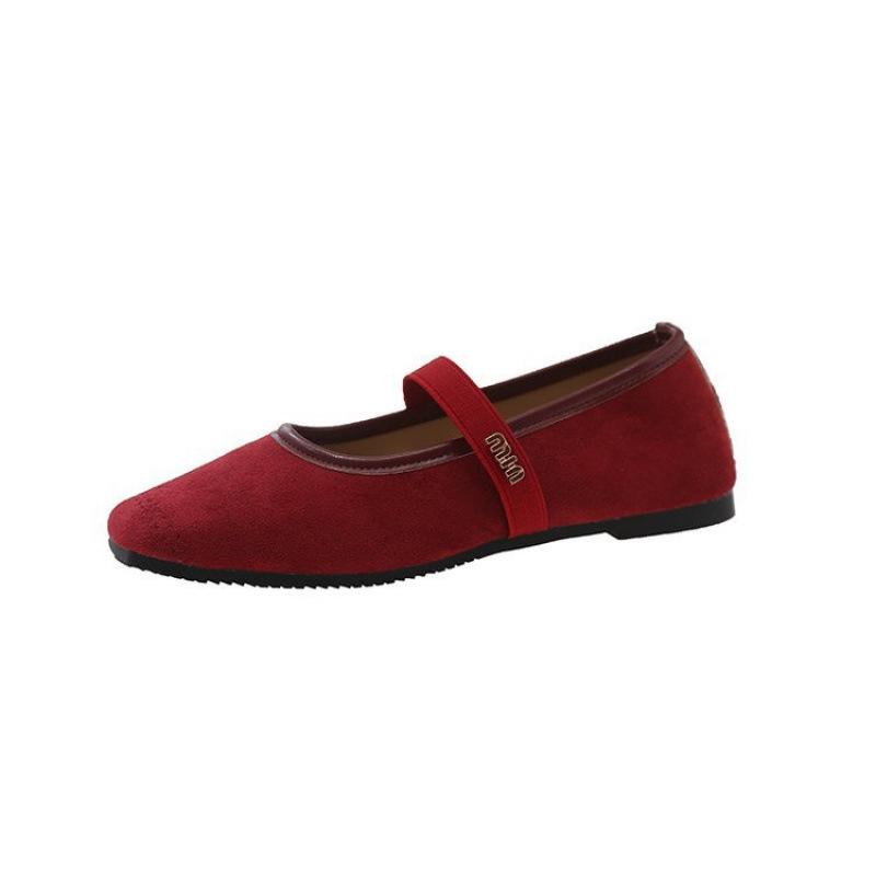French Retro Silver Square Head with Mary Jane Women's Shoes, New Spring and Autumn Soft Soles, Gentle Grandma Single Shoes