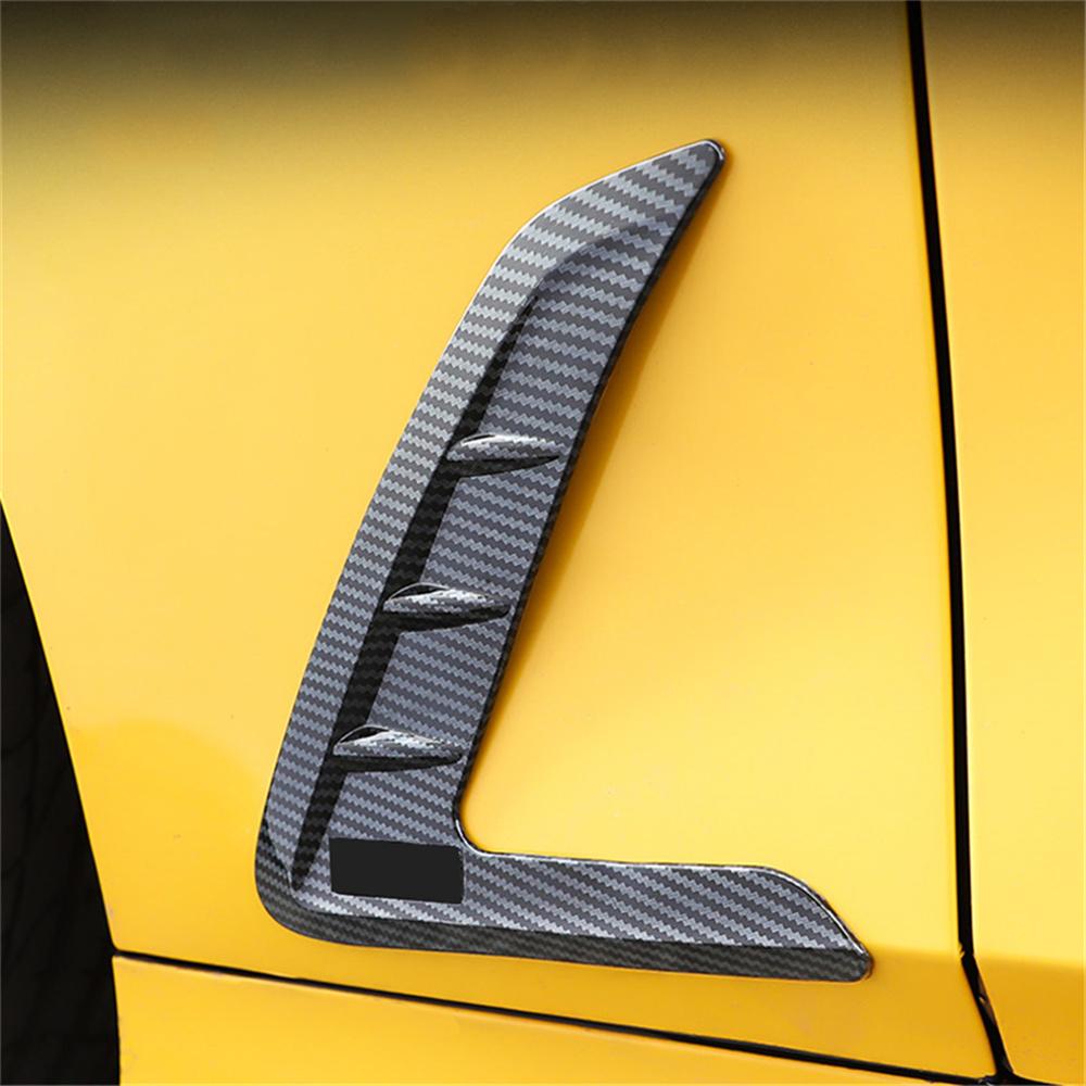 Car Side Body Outlet Cover Trim Carbon Fiber Look For Bmw 3 Series G20 2020-2021