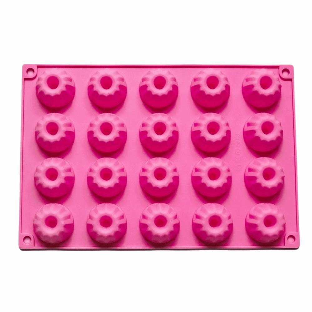 Food Grade Cake Decorating Tool 20 Cavities Mini Donut Chocolate Mold Kitchen Accessories