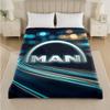 man truck Print Flannel Blanket Cozy Lightweight Plush Throw Blanket For Bed Sofa Household Use